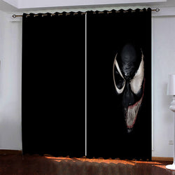 Venom Pattern Curtains Blackout Window Drapes (Online Order Only)