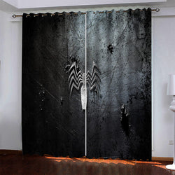 Venom Pattern Curtains Blackout Window Drapes (Online Order Only)