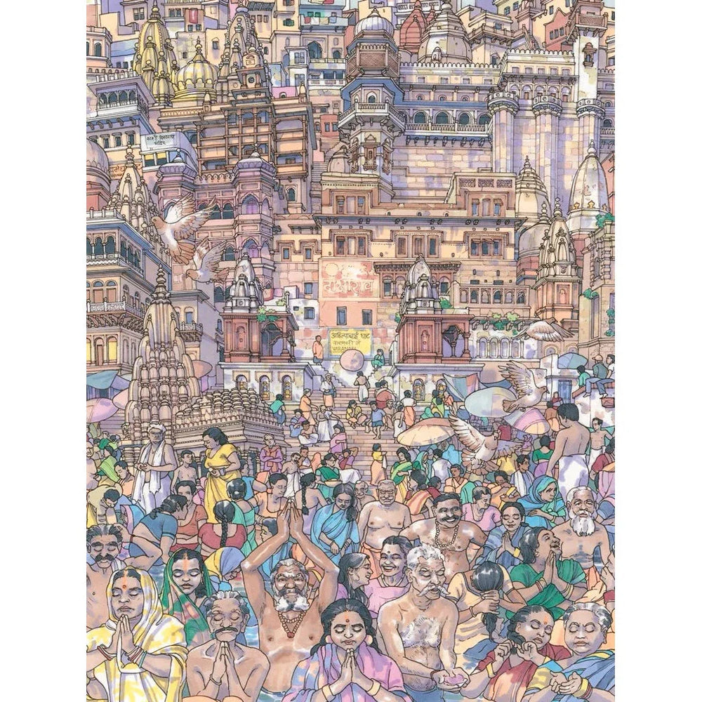 Vibrant Varanasi 1000 Piece Jigsaw Puzzle NYPC (ONLINE ORDER ONLY)