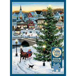 Village Tree 500 Piece Jigsaw Puzzle Cobble Hill (ONLINE ORDER ONLY)