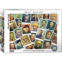 Vincent Van Gogh Selfies Collage 1000 Piece Jigsaw Puzzle Eurographics
