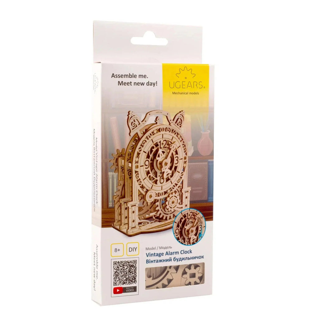 Vintage Alarm Clock 3D Wood Model Kit UGEARS (ONLINE ORDER ONLY)