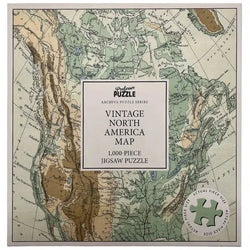 Vintage North America Map 1000 Piece Jigsaw Puzzle Professor Puzzle (ONLINE ORDER ONLY)