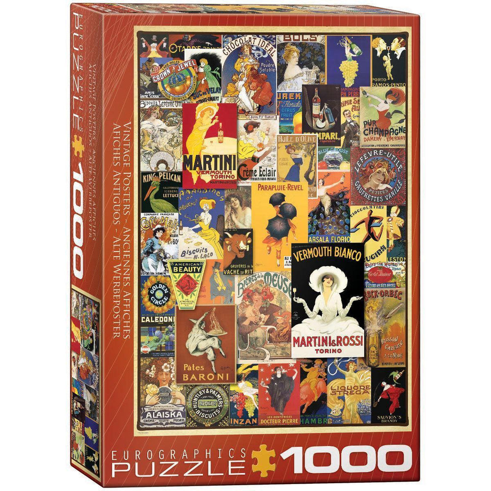 Vintage Posters 1000 Piece Jigsaw Puzzle Eurographics (ONLINE ORDER ONLY)