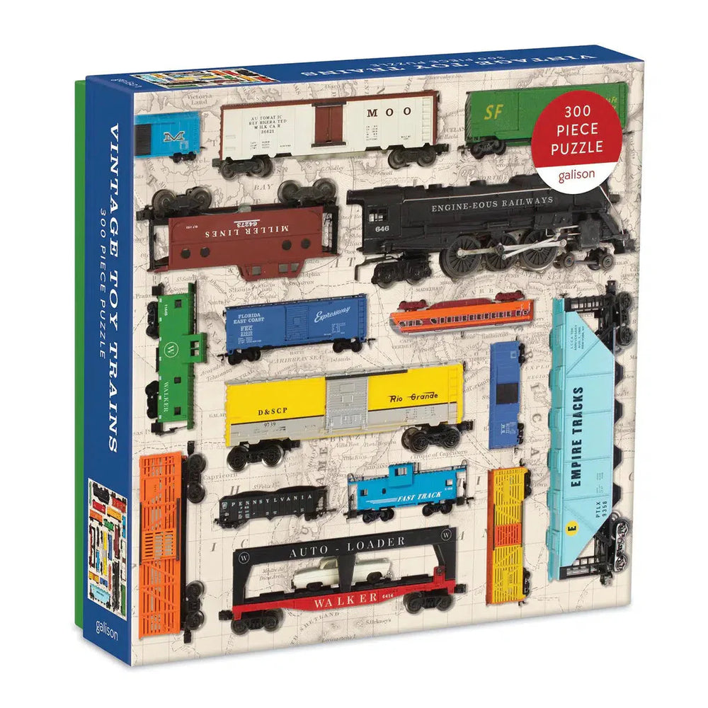 Vintage Toy Trains 300 Piece Jigsaw Puzzle Galison (ONLINE ORDER ONLY)