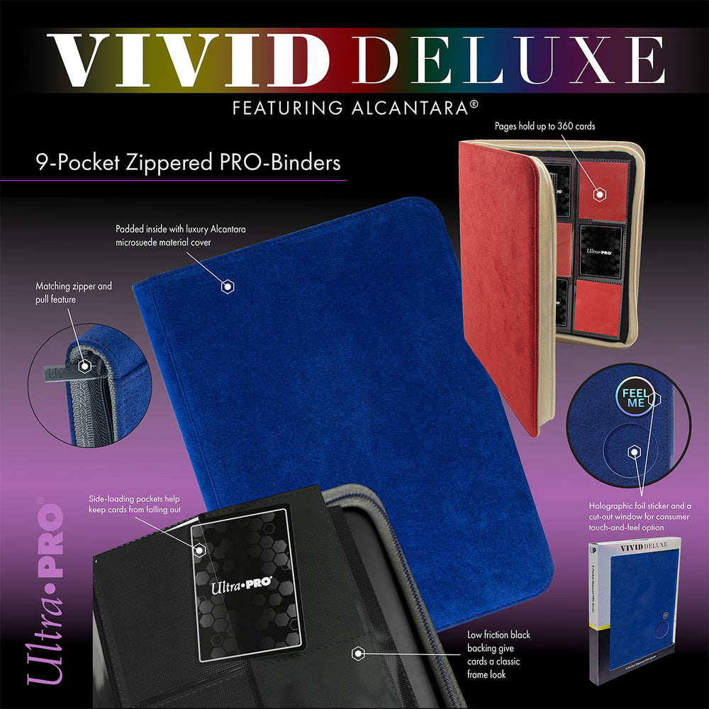 Vivid Deluxe 9-Pocket Zippered PRO-BINDER® (ONLINE ORDER ONLY)
