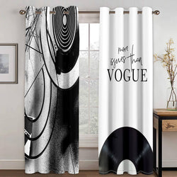 Vogue Pattern Curtains Blackout Window Treatments Drapes for Room Decor (Online Order Only)