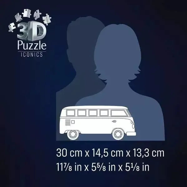 Volkswagen T1 Bus 185 Piece 3D Jigsaw Puzzle Ravensburger (ONLINE ORDER ONLY)