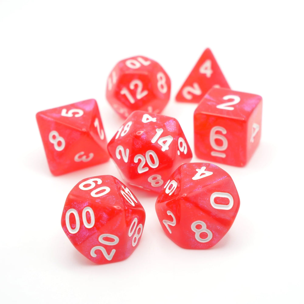 Voltorb's Shell - 7 Piece DnD Dice Set | Acrylic RPG Gaming Dice (ONLINE ORDER ONLY)