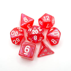 Voltorb's Shell - 7 Piece DnD Dice Set | Acrylic RPG Gaming Dice (ONLINE ORDER ONLY)