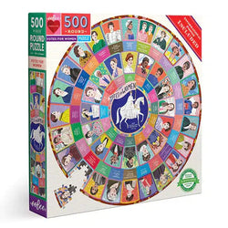 Votes for Women 500 Piece Round Jigsaw Puzzle eeBoo (ONLINE ORDER ONLY)