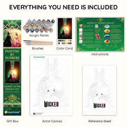 Wicked: Journey to the Emerald City - Paint By Numbers Kit (ONLINE ORDER ONLY)