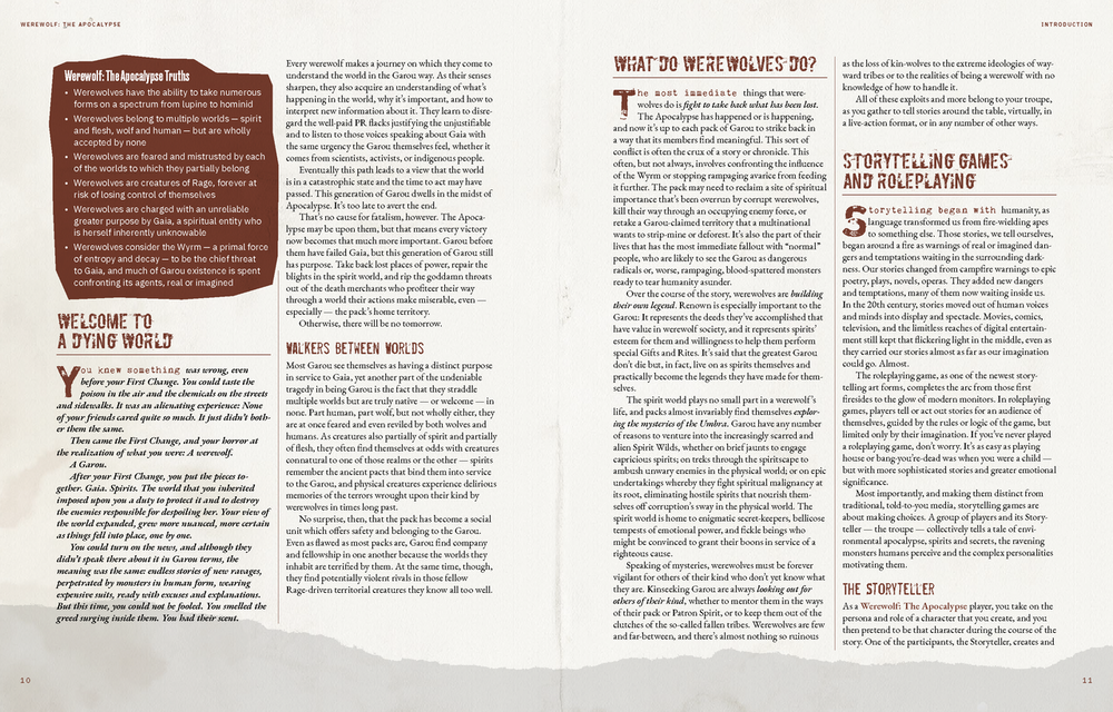 Werewolf: the Apocalypse- 5th Edition Core Rulebook (ONLINE ORDER ONLY)