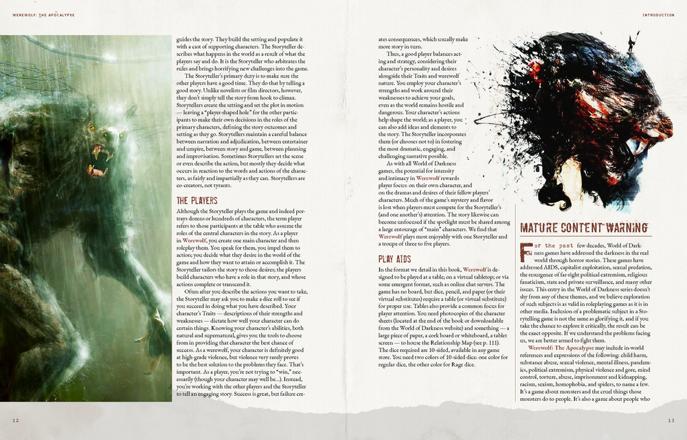 Werewolf: the Apocalypse- 5th Edition Core Rulebook (ONLINE ORDER ONLY)