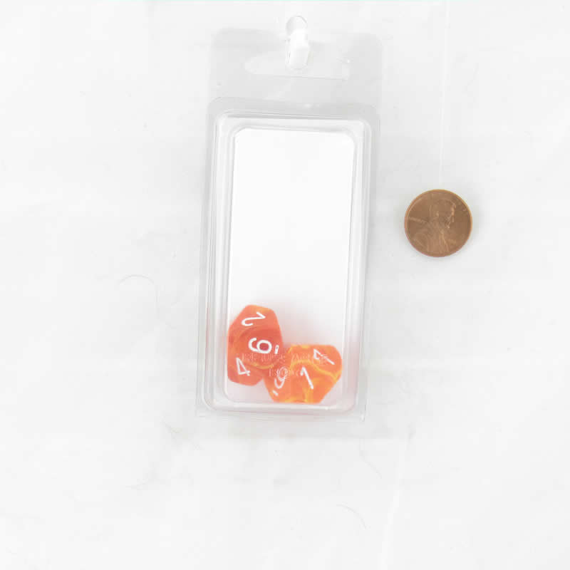 WCXPV1013E2 Solar Vortex Dice White Numbers D10 16mm (5/8in) Pack of 2 (ONLINE ORDER ONLY)
