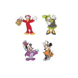 Loungefly: Disney - Mickey & Friends Halloween 4 Piece Pin Set (ONLINE ORDER ONLY)