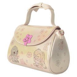 Loungefly Disney Stitch & Angel Cherry Blossom Bow Handle Crossbody Bag (Online Order Only)