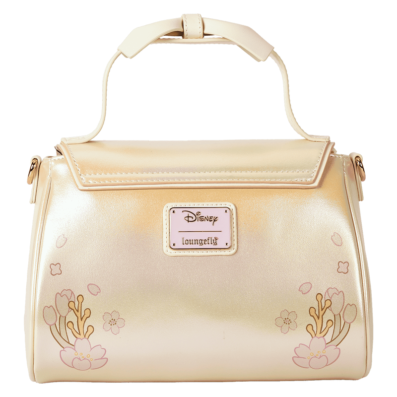 Loungefly Disney Stitch & Angel Cherry Blossom Bow Handle Crossbody Bag (Online Order Only)
