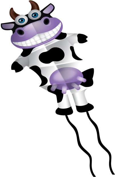 54 Inches Tall Nylon Wiggle Kite Cow (ONLINE ORDER ONLY)