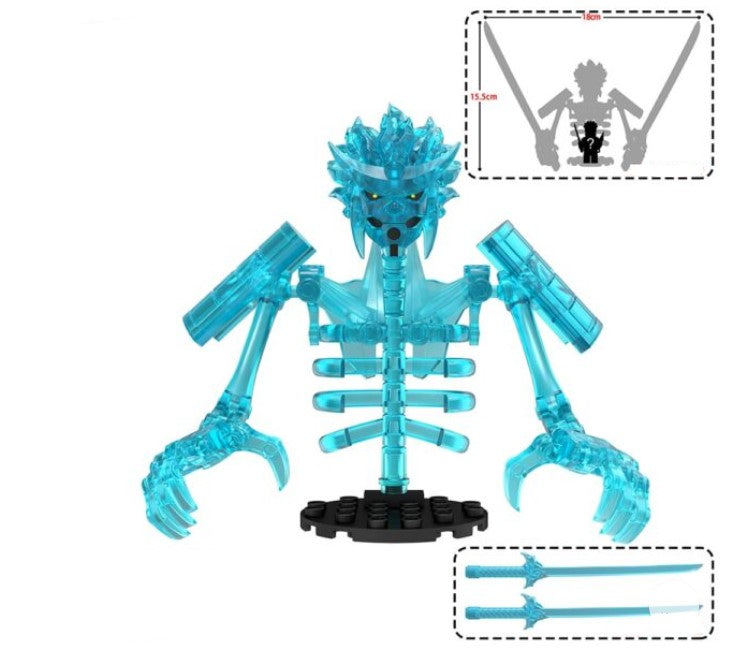 Teal Spirit Armor Warrior Custom Minifig (Online Only)