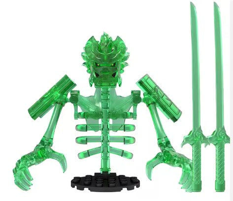Green Spirit Armor Warrior Custom Minifig (Online Only)