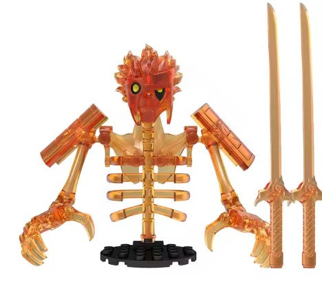 Red Spirit Armor Warrior Custom Minifig (Online Only)