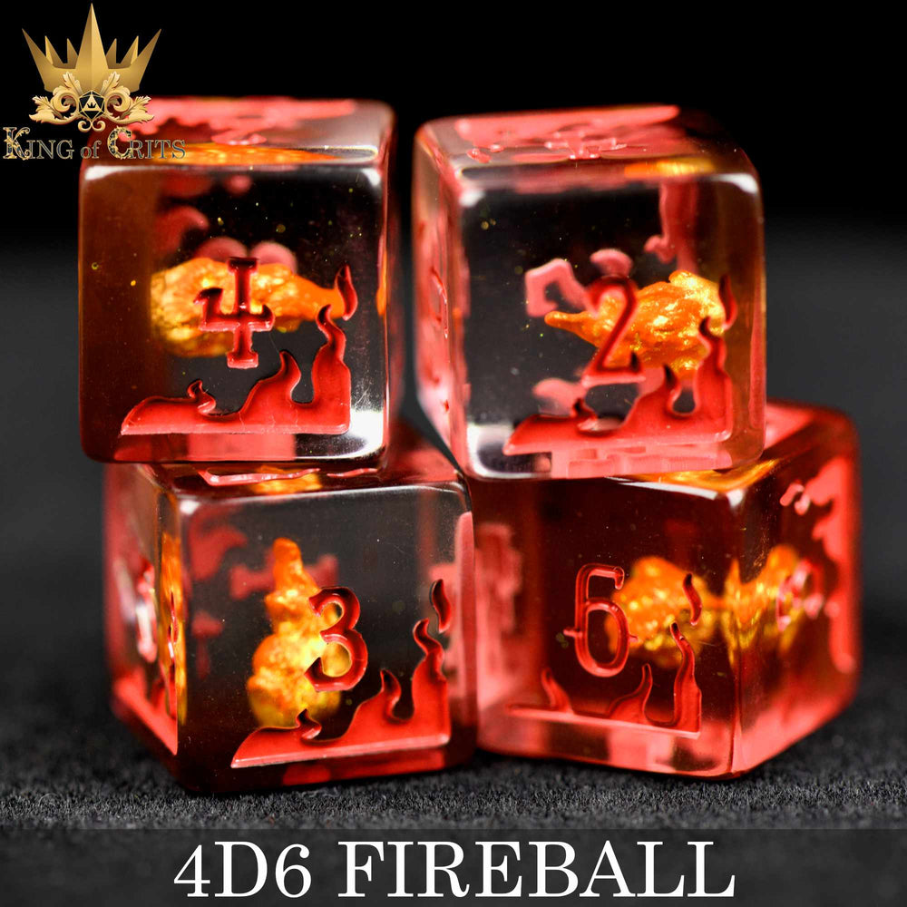 Fireball 4D6 Dice Set (Online Order Only)