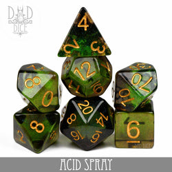 Acid Spray Dice Set (Online Order Only)
