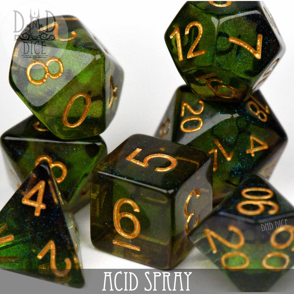 Acid Spray Dice Set (Online Order Only)