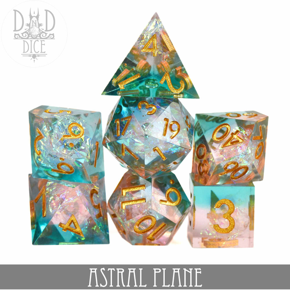 Astral Plane Handmade Dice Set (Online Order Only)