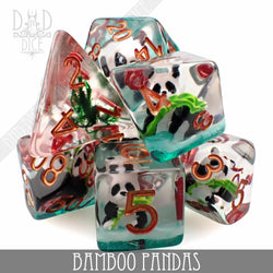 Bamboo Pandas Dice Set (Online Order Only)