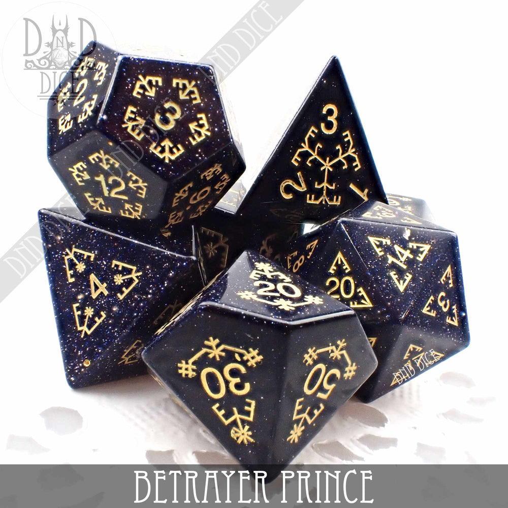 Betrayer Prince Goldstone Dice Set (Online Order Only)