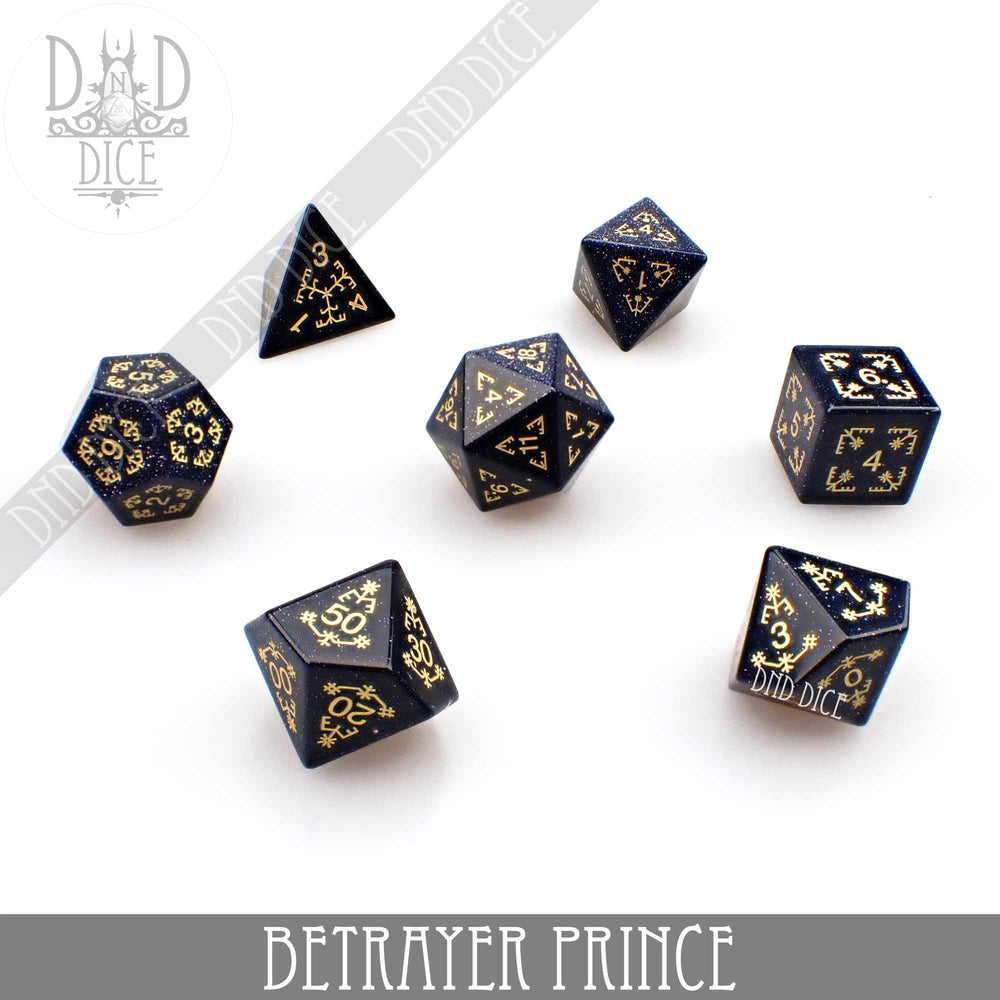 Betrayer Prince Goldstone Dice Set (Online Order Only)