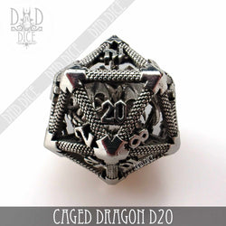 Caged Dragon D20 (6 Colors) (Online Order Only)