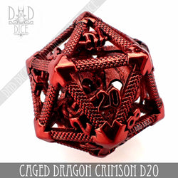 Caged Dragon D20 (6 Colors) (Online Order Only)