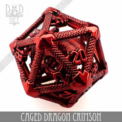 Caged Dragon D20 (6 Colors) (Online Order Only)