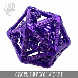 Caged Dragon D20 (6 Colors) (Online Order Only)
