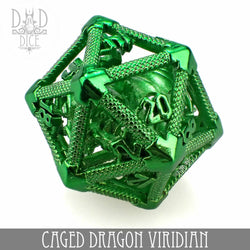 Caged Dragon D20 (6 Colors) (Online Order Only)