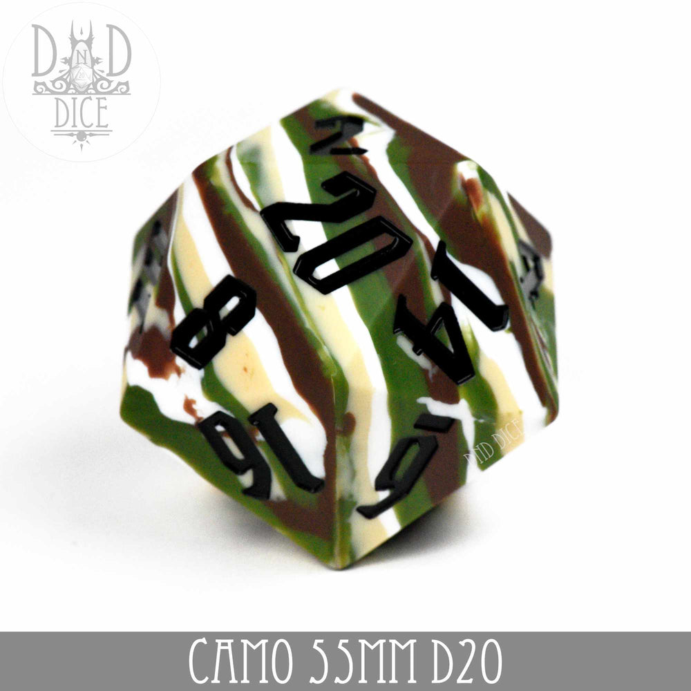 55mm D20 - Camo (Silicone) (Online Order Only)