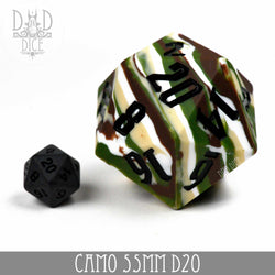 55mm D20 - Camo (Silicone) (Online Order Only)