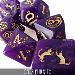 Cats: Purrito Dice Set (Online Order Only)