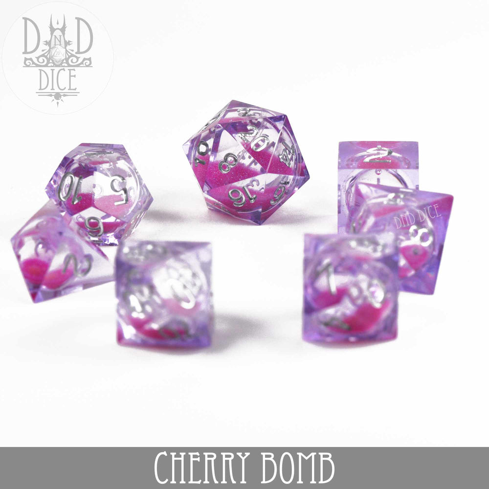 Cherry Bomb Liquid Core Dice Set (Online Order Only)