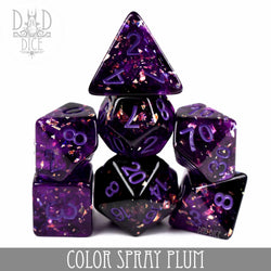 Color Spray Plum Dice Set (Online Order Only)