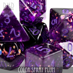 Color Spray Plum Dice Set (Online Order Only)