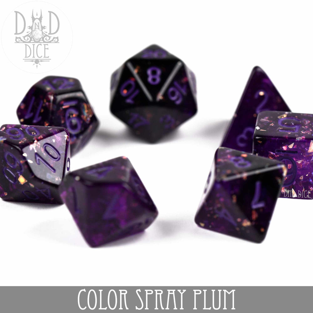 Color Spray Plum Dice Set (Online Order Only)
