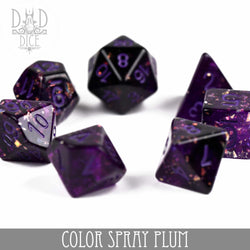 Color Spray Plum Dice Set (Online Order Only)