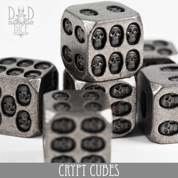 Crypt Cubes 6D6 Metal Dice Set (Online Order Only)