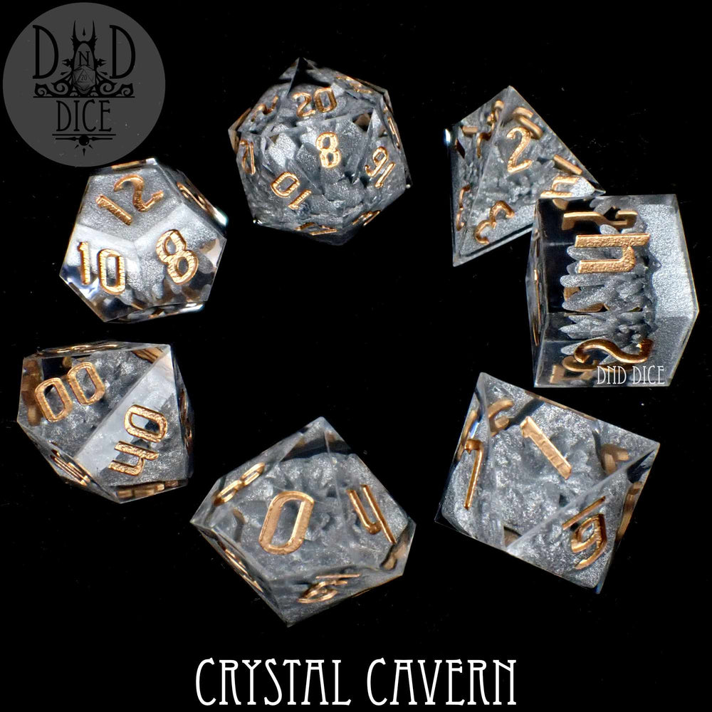 Crystal Cavern Handmade Dice Set (Online Order Only)