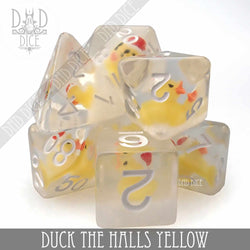Duck the Halls Yellow Dice Set (Online Order Only)