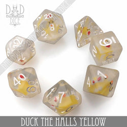 Duck the Halls Yellow Dice Set (Online Order Only)